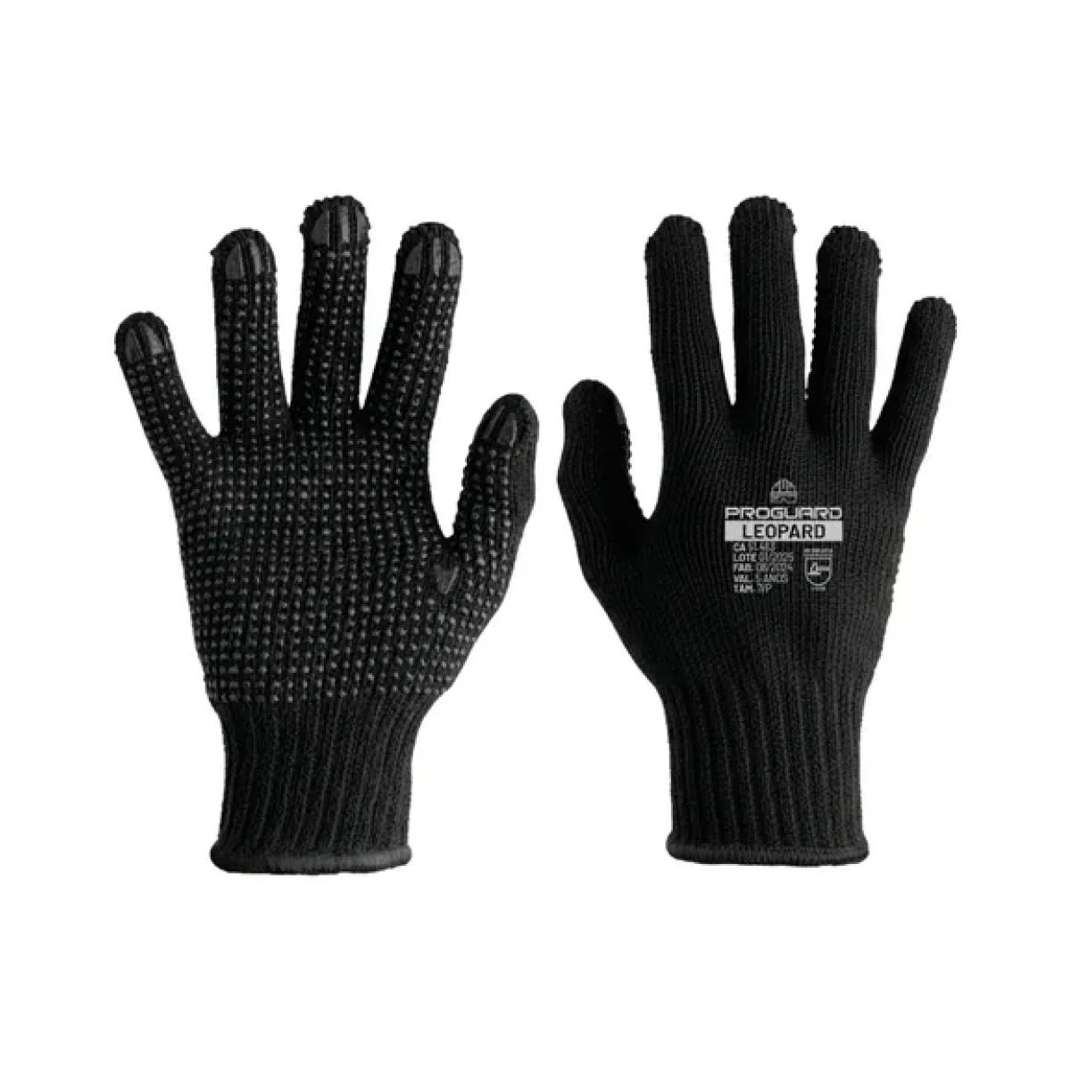 Luvas tricotada pigmentada tam 9 leopard CA 51463 Proguard