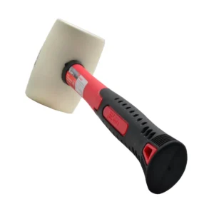 Martelo de borracha branca cabo em fibra de vidro 680 g MTX