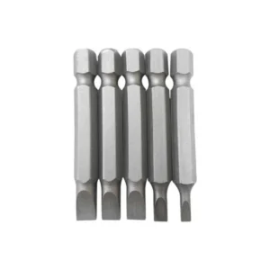 Jogo bits fenda 05 peças CRV longo 50 mm Fertak