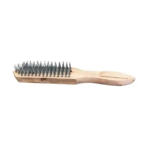 Escova aço manual c cabo mad 4 fileiras Fertak