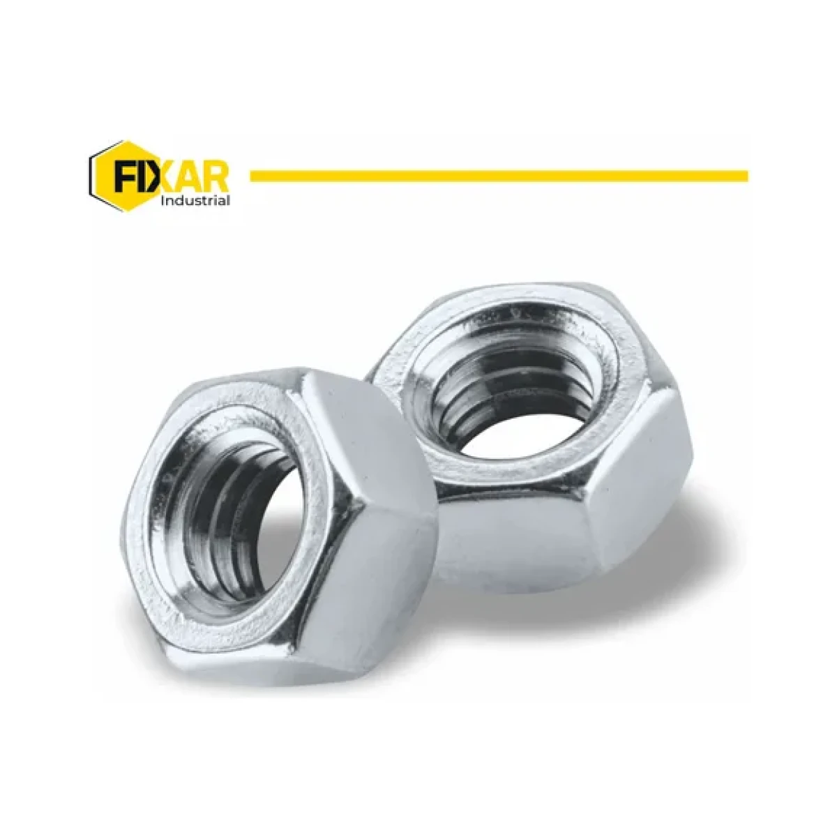 Porca sextavada galv aço g2 nc 3/8″