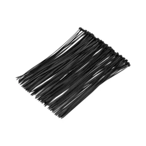 Abraçadeira de plástico, 300 × 3,6 mm, preto, 100 peças — Sparta
